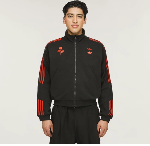 Willy Chavarria x adidas Knit Track Jacket BLACK