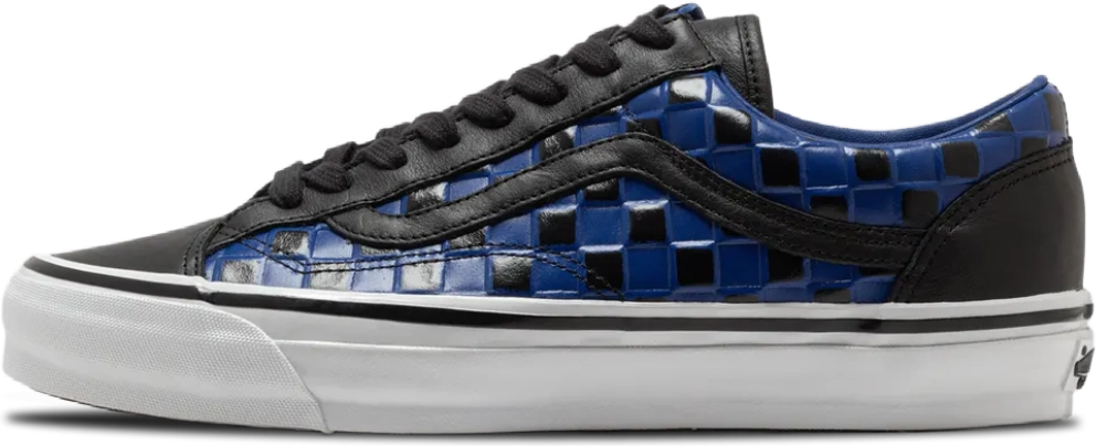 Vans OTW Old Skool 36 Vibram LEATHER CHECK TRUE BLUE