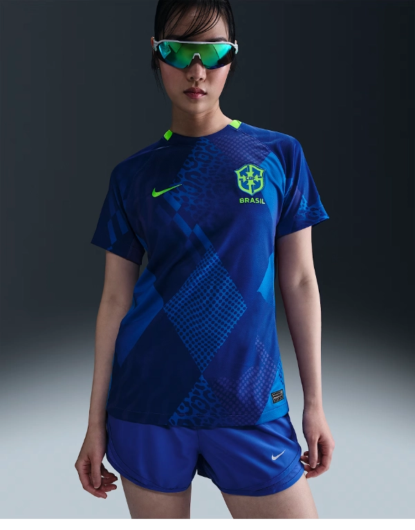 Nike Soccer Replica Jersey 2025 Women's Team BRAZIL STADIUM AWAY