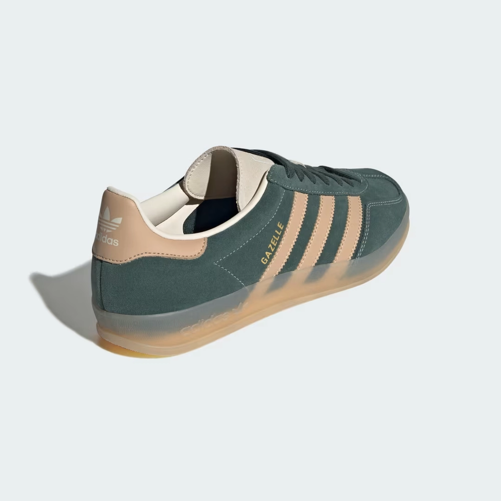 adidas gazelle silver green womens Gazelle Indoor Shoes Warm Sandstone/Craft Ochre/Shadow Red  Karen Walker