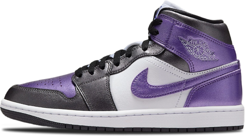 Air Jordan 1 Mid WMNS METALLIC PURPLE