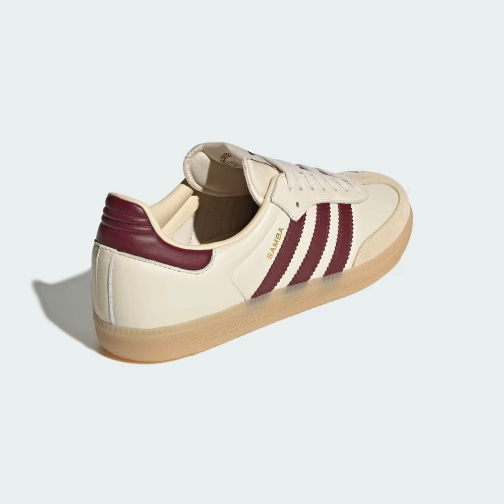 Adidas Samba OG "WONDER WHITE SHADOW RED"- JS3830