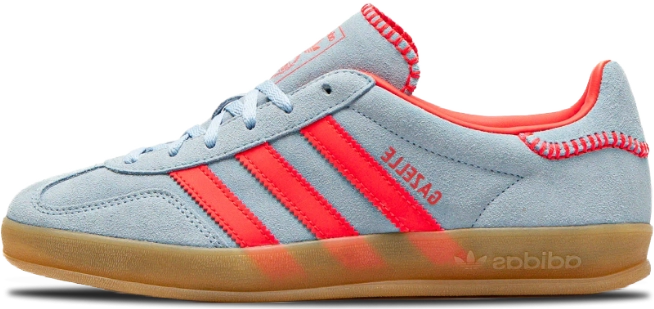 adidas gazelle silver green womens Adidas Gazelle Indoor Collegiate Green Lucid Pink (Women's) – Silhouette  Sneakers & Art
