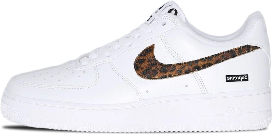 Supreme x GOODENOUGH x Nike Air Force 1 Low WHITE LEOPARD