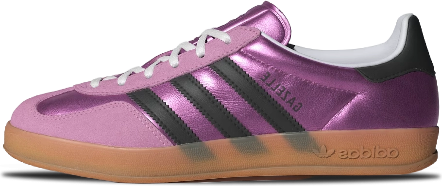 adidas gazelle silver green womens adidas Gazelle Indoor Shoes - Women's - Bliss Lilac / Core Black / Purple main image 0