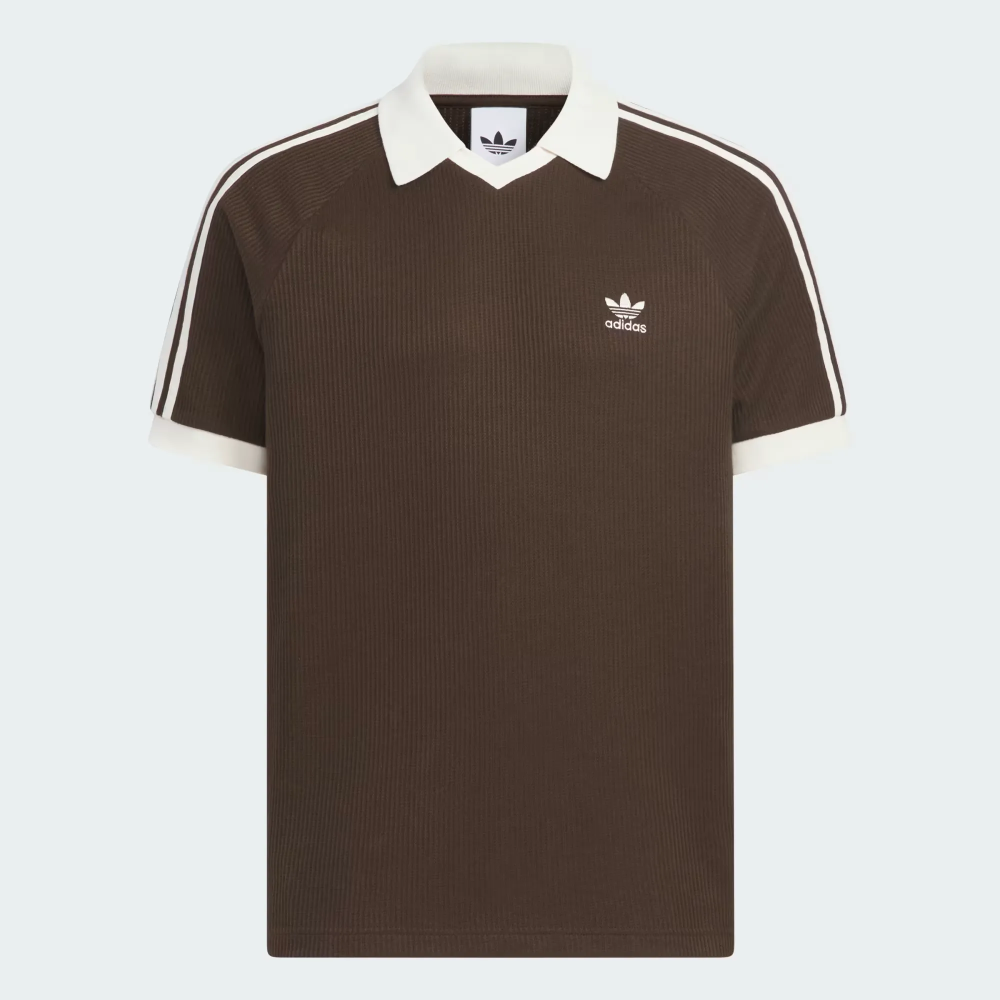 47362E_adidas-Waffle-Short-Sleeve-Polo-Shirt_DARK-BROWN_KB5462_img0