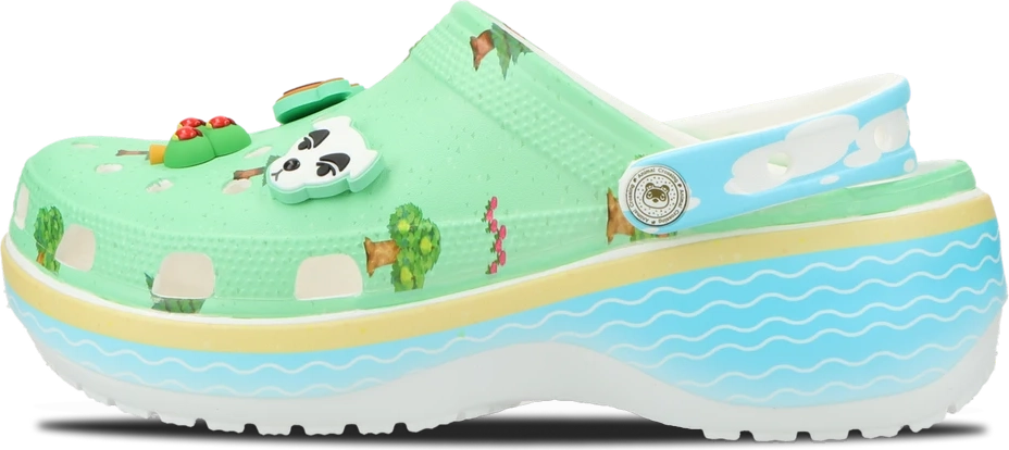 Animal Crossing x Crocs Platform Clog GREEN