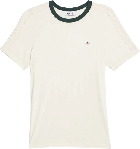 Image de Clot Adidas Rib T Shirt Cream White Green Night Jn7728