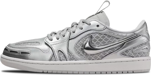 image de Air Jordan 1 Low Method Of Make Wmns Metallic Silver Hq2186 002
