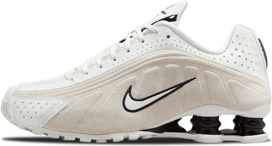NIKE W SHOX R4　HQ7739-100 Nike Wmns Shox R4 Summit White Light Orewood Brown Women Casual