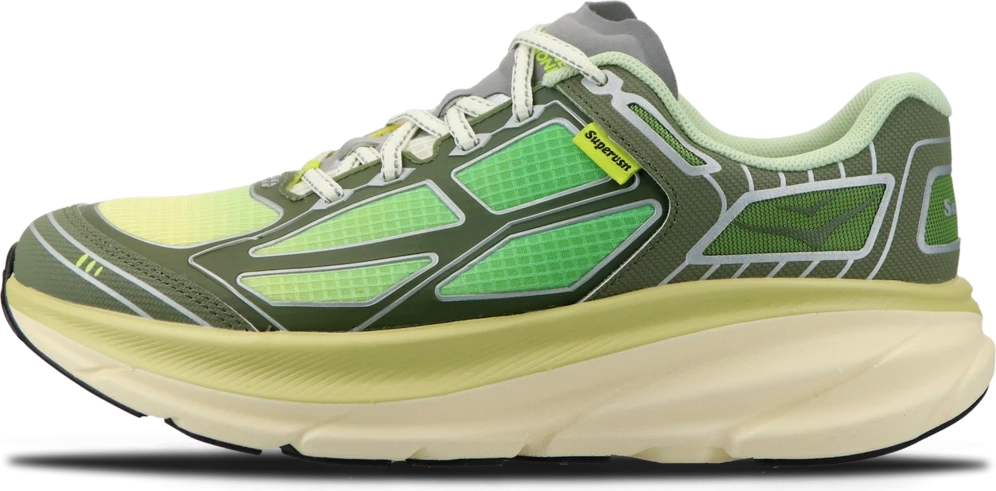 Supervsn x Hoka One One U Clifton 9 GREEN FLASH LIMELIGHT