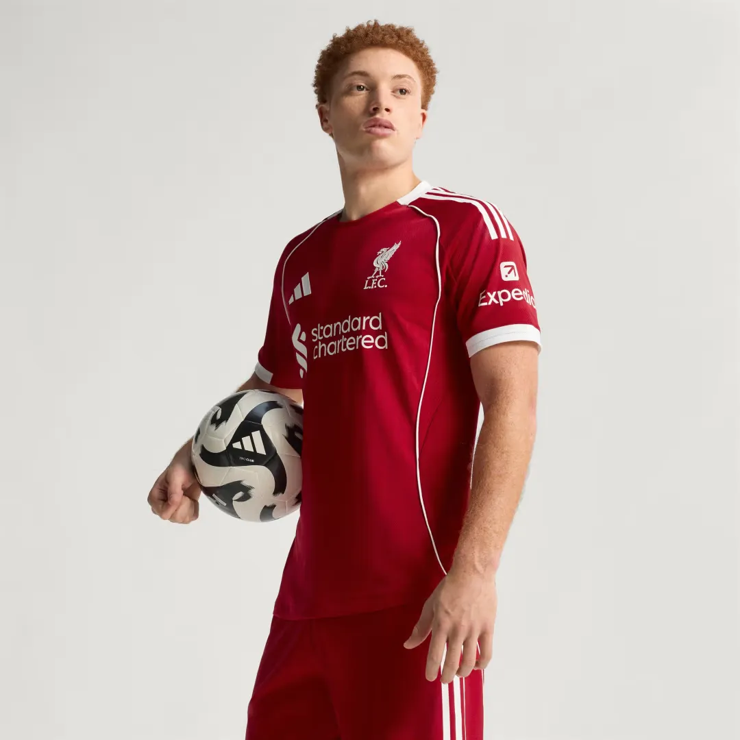 Image thumbnail adidas Liverpool Authentic Home Shirt 25/26 STRAWBERRY RED JY4237 image