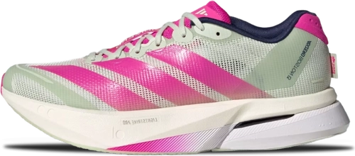 image de Adidas Adizero Boston 13 Wmns Linen Green Shock Pink Jr4998