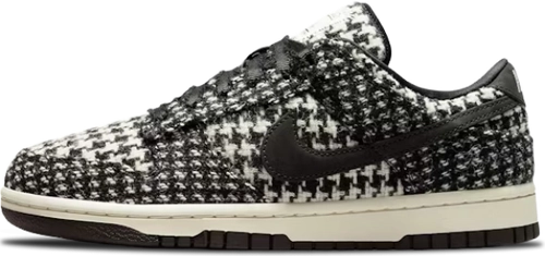 image de Harris Tweed Nike Dunk Low Wmns White Black Hq5036 901