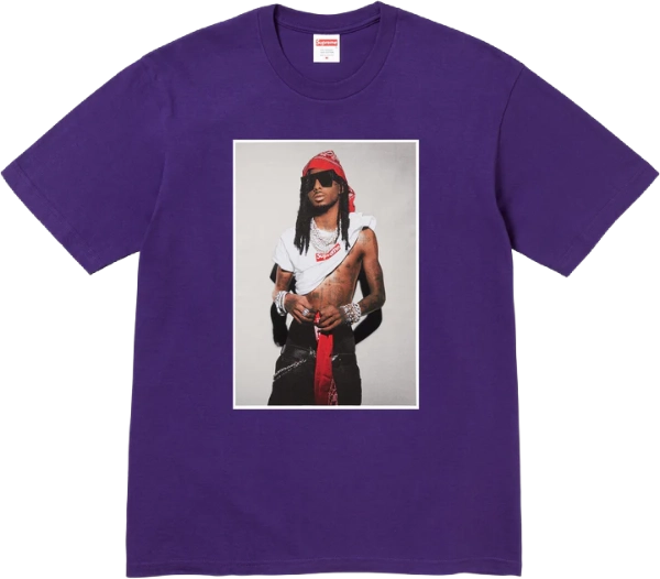 Playboi Carti x Supreme T-shirt PURPLE