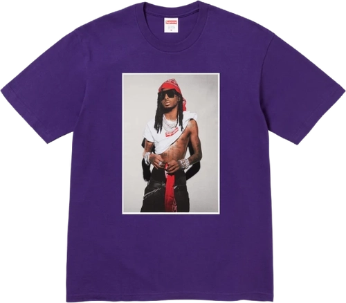 Playboi Carti Supreme T Shirt Purple image