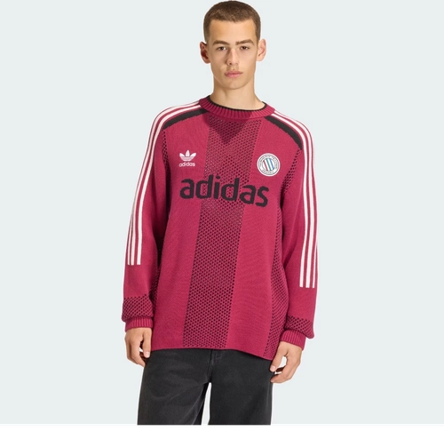 Adidas Adicolor Blokecore Long Sleeve Pullover Legacy Burgundy Kq5086 image