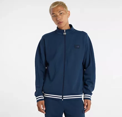 New Balance Post Season Pique Track Jacket Navy Mj53502nny image