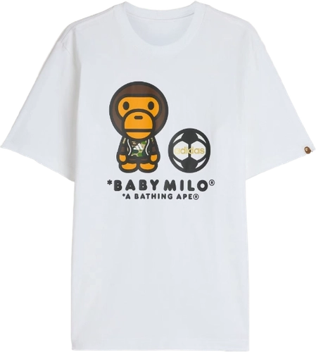 Image de Bape Adidas Ssl Milo T Shirt White Jz7392