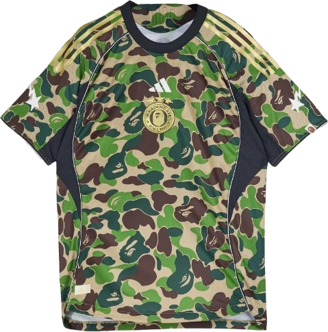 Bape Adidas Football Jersey Crew Green Kb2202 image