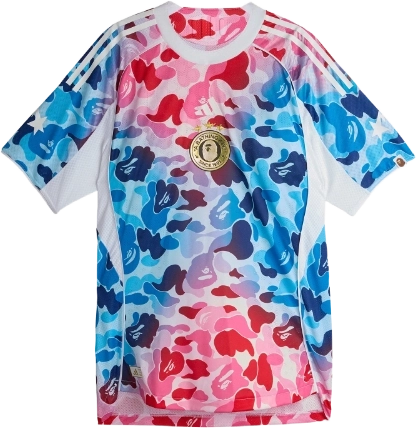 Image de Bape Adidas Foodball Jersey Shock Blue Ka0040