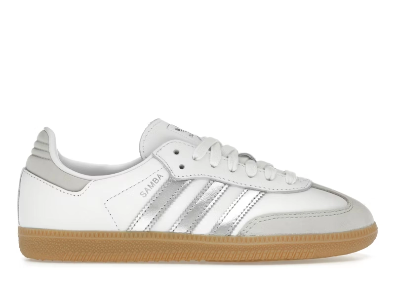 adidas Samba OG WHITE SILVER METALLIC GREY - view 0