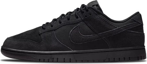 Nike Dunk Low Retro Se Triple Black Suede Ib6651 001