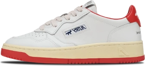 image de Maison Kitsune Autry Medalist Low Wmns White Red Aulwmk02