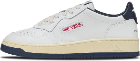 image de Maison Kitsune Autry Medalist Low Wmns White Navy Aulmmk01