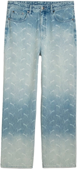 A$AP Rocky x Puma Laser Monogram Denim Jeans BLUE