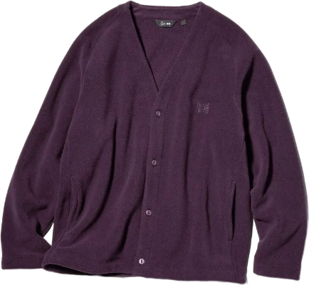 Image de Needles Uniqlo Fleece Cardigan Purple E483980 78