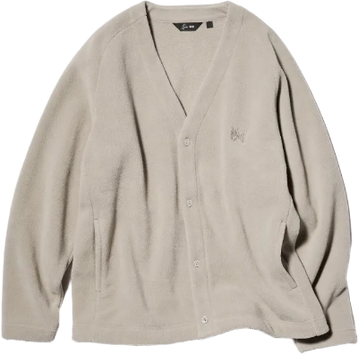 Image de Needles Uniqlo Fleece Cardigan Beige E483980 31