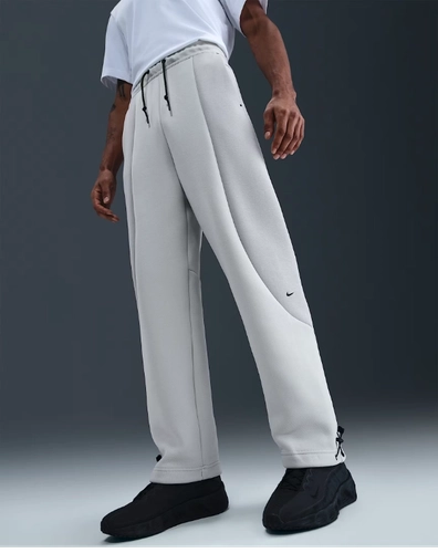 Nike Tech Colour Block Open Hem Fleece Trousers Light Silver If1323 034 image