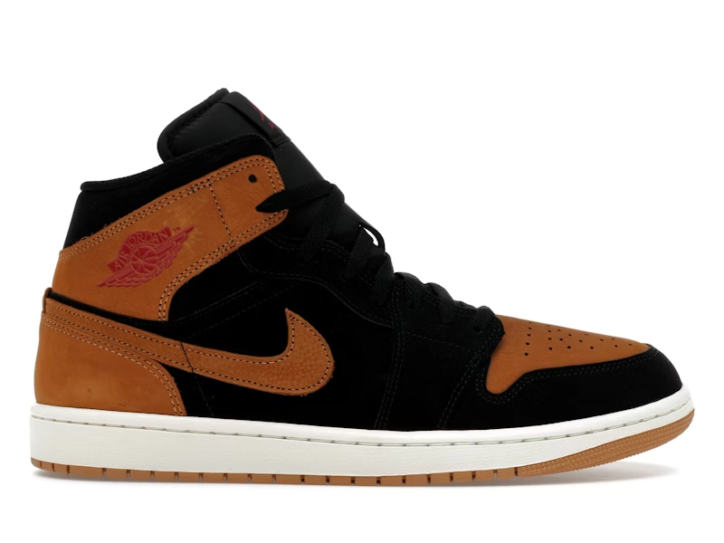 Air Jordan 1 Mid SE BLACK FLAX - view 0