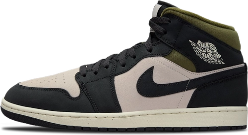 Air Jordan 1 Mid Se Off Noir Medium Olive Hv4091 102
