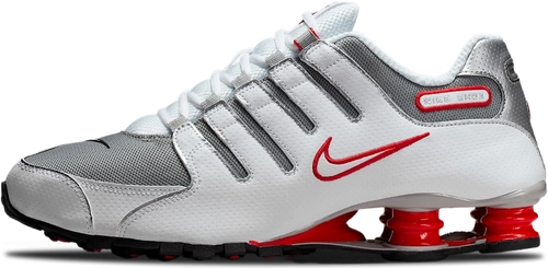 image de Nike Shox Nz White Sport Red 378341 104