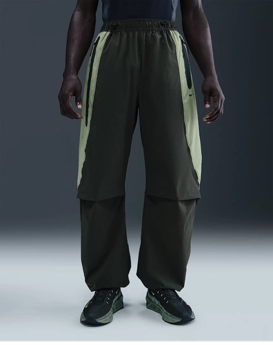 Nike Tech Dri Fit Woven Colour Block Oversized Trousers Sequoia Ih8466 355 image
