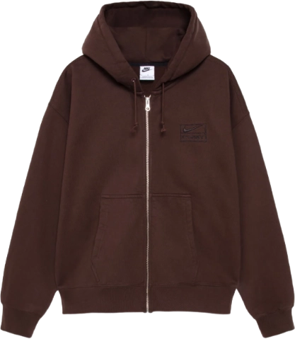 Stüssy x Nike Full-Zip Washed Fleece Hoodie 