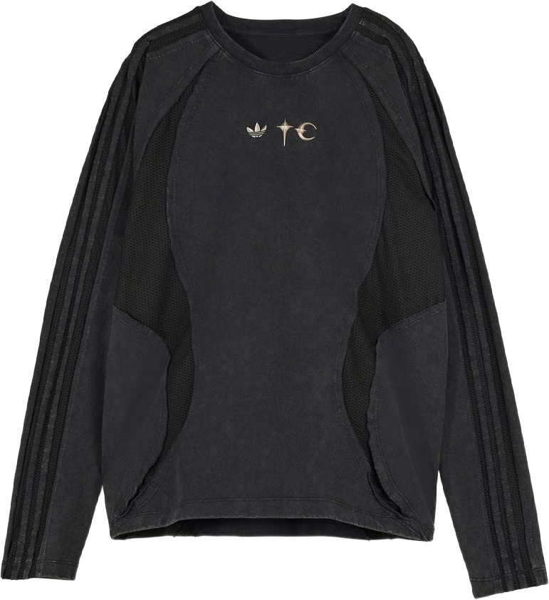 Thug Club x adidas Teamgeist T-Shirt LS BLACK