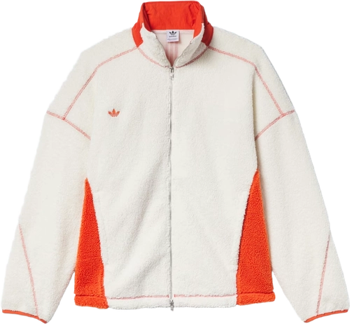 Image de Adidas Adams Blvd Fleece Jacket Off White Preloved Red Jx6150