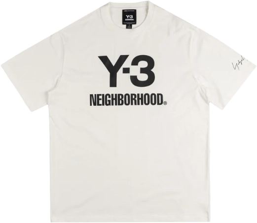 Neighborhood x adidas Y-3 Logo T-Shirt WHITE