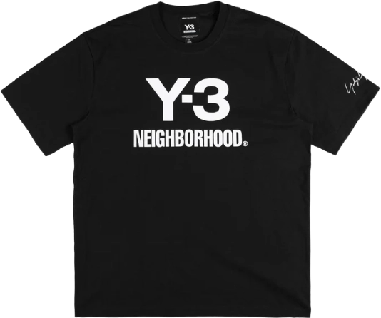 Neighborhood x adidas Y-3 Logo T-Shirt BLACK