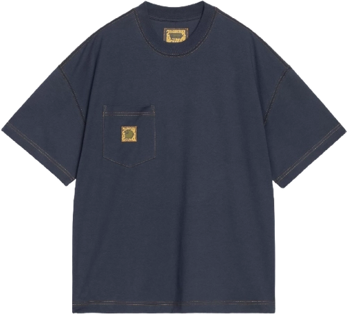 Nicholas Daley Carhartt Wip Logo T Shirt Nd Black Iris I0352752u4xx image