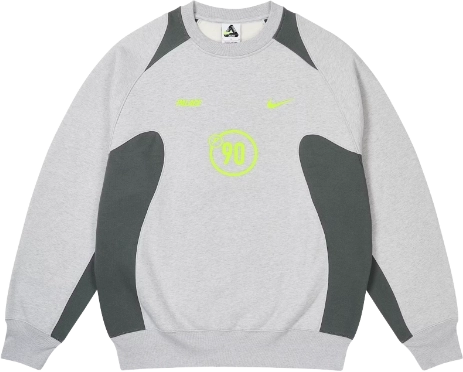 トップス PALACE NIKE TOTAL P90 CREW GREY MARL PALACE NIKE TOTAL P90 CREW GREY MARL | PALACE SKATEBOARDS