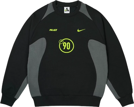Palace x Nike Total P90 Crewneck BLACK