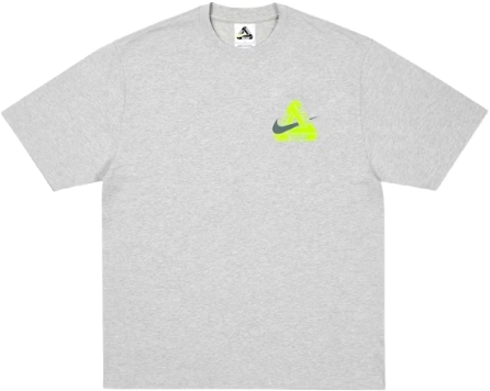 Image de Palace Nike Tri Swoosh T Shirt Grey Marl