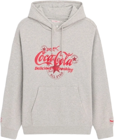 Coca Cola Converse Hoodie Vintage Grey Heather Cvm5h502 M6x image