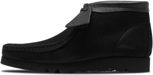 Invincible Clarks Wallabee Boot Black Combi 26182298