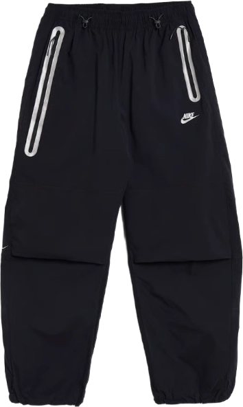 Nike Tech Oversized Woven Trousers BLACK