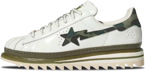 Clot Bape Adidas Superstar Green Camo Kj1473